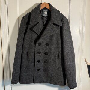 I.Spiewak & Sons Dugan Pea Coat Mens M - Wool / Gray